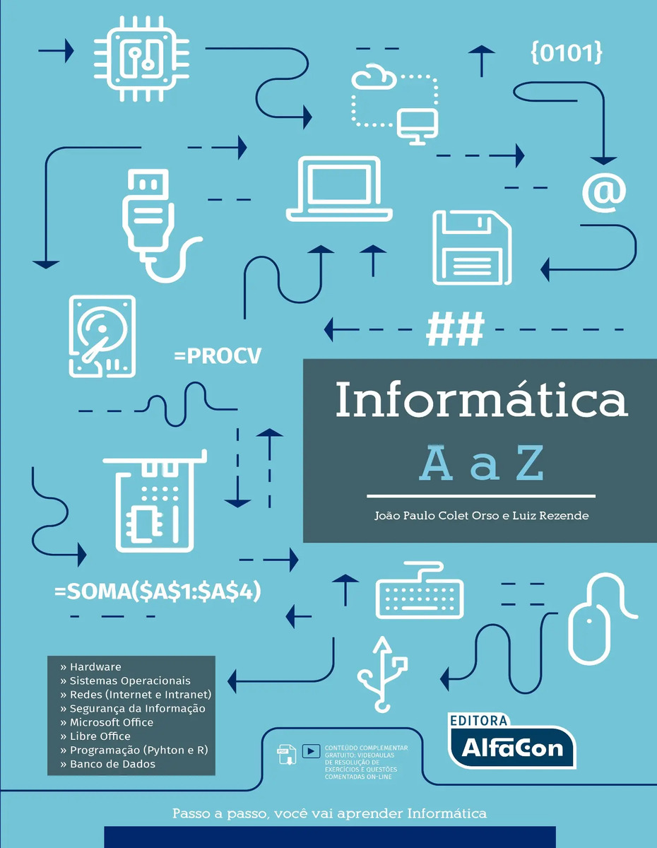 Livro Informática de A a Z, de Orso, João Paulo Colet. Editorial AlfaCon, tapa mole, en português (2022)