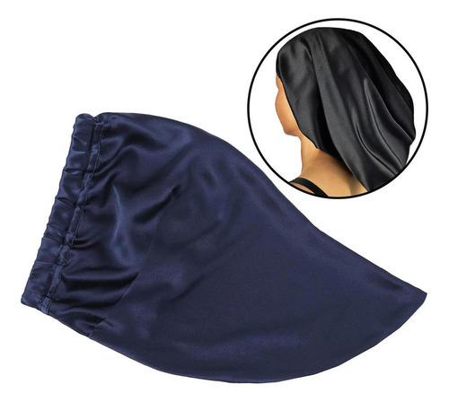 Gorro De Noche De Seda De Morera 100% Para El Pelo Largo