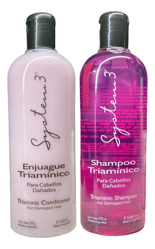 Combo Triamínico Shampoo + Enjuague + Mascara System 3
