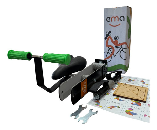 Silla Sillita Asiento Delantero Niños Rodado 29 Con Manillar Verde Lima
