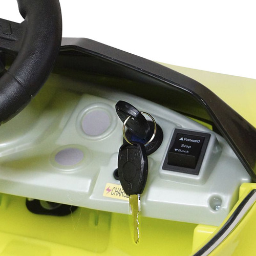 Imagem 2 de 4 de Mini Carro Elétrico Infantil Verde 6v Controle Remoto Bw097