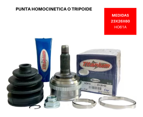 Punta Tripoide Honda Civic Vi Berlina (ej, Ek) 1.4 1995 2001