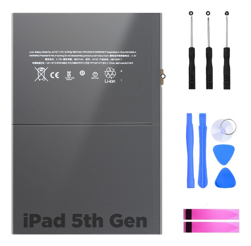 Batería Para iPad 5 8827mah Con Tools Alta Capacidad A+