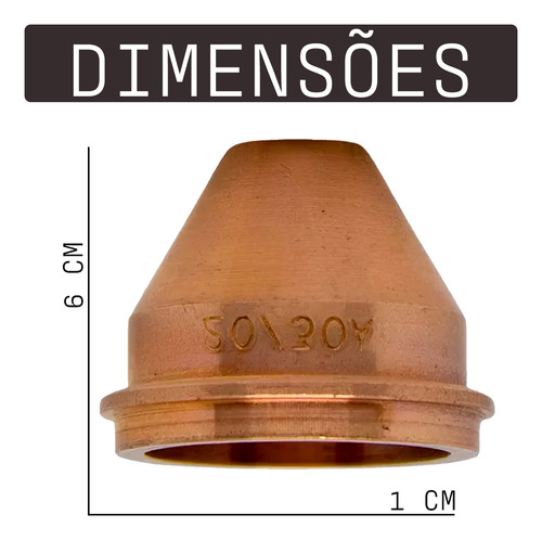 Bico Corte Plasma Pt-39 Esab 20 30a Pawercut Ref. 0728168
