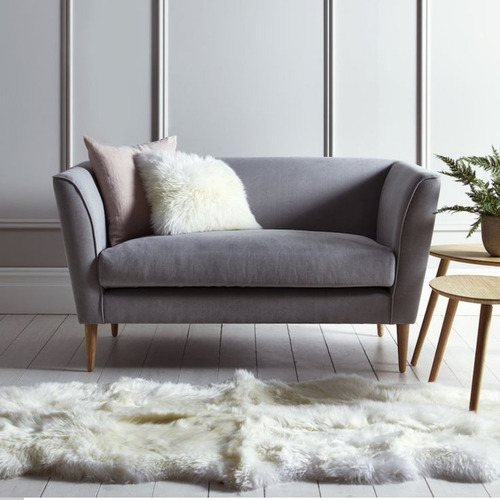 Capa Pelego Natural Cadeira Poltrona Sofá Alta Qualidade Cor Branco Polar (bege Suave Natural) Desenho Do Tecido Liso