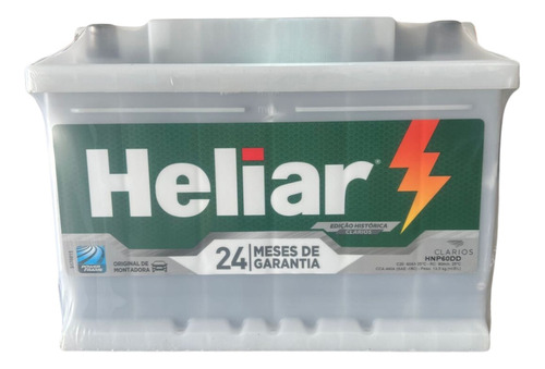 Bateria 60 Amperes Heliar Super Free - 2 Anos De Garantia