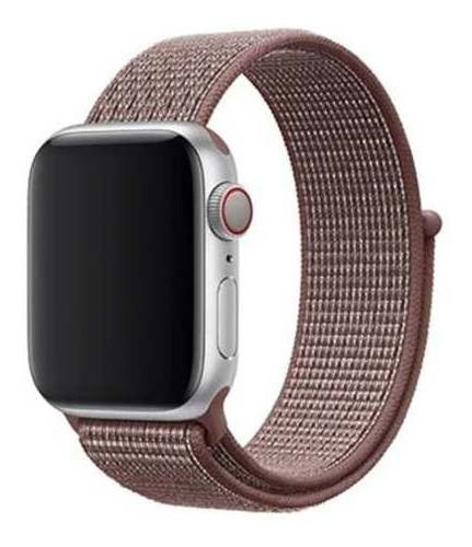 Imagem 1 de 1 de Nova Pulseira Nylon Sport Loop P/ Apple Watch 42/44mm -mauve