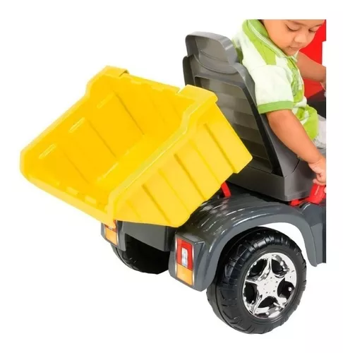 Caminhão Brinquedo Infantil Caçamba Basculante Com Pedal