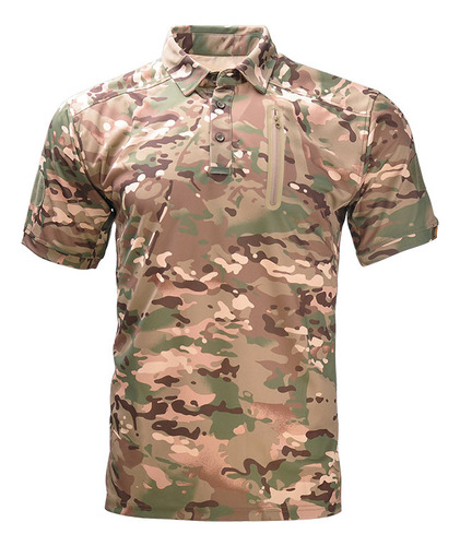 Camiseta Para Hombre, Para Deportes Al Aire Libre, Militar,