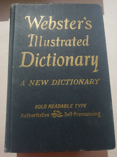 Websters Illustrated Dictionary Diccionario Inglés Año 1952