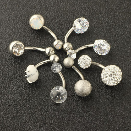 2x10pcs / Lot Body Piercing Labret Lengua Ceja Barbells Mix