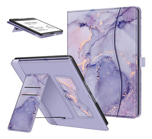 Funda Para Kindle Scribe 10.2 Con Soporte Marmol Lila Fintie