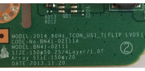 T-con Samsung Bn96-30157a Bn41-02111a Un40h5500afxza (Usado)