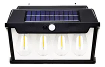 Comprar Lampara Solar Luz Led De Pared Sensor Movimiento Panel Solar