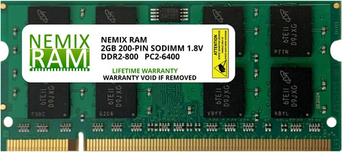Nemix Ram 2gb (1x2gb) Ddr2 800mhz Pcrx8 1.8v Sodimm Memoria
