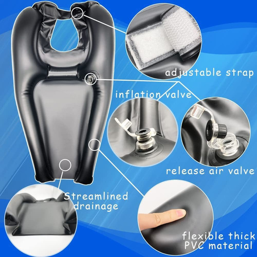 Tazón Champú Inflable Lavabo Champú Para Anciano Desactivado