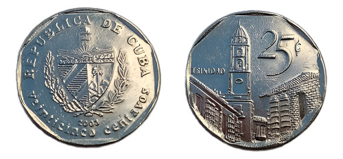Moneda Cuba 25 Centavos (Usado)