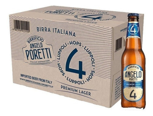 Cerveza Angelo Poretti Birra Lager Italia Caja 24x330ml