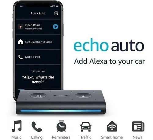 Amazon Echo Auto Alexa Bluetooth Y Manos Libres *itech