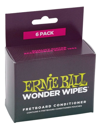 Limpiadores Ernie Ball 4276 Guitarra/bajo Diapasón Pack X 6