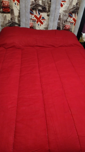 Imagen 6 de 6 de Cubre Colchón Kingsize+edredón Acolchado Doble Vista Resting