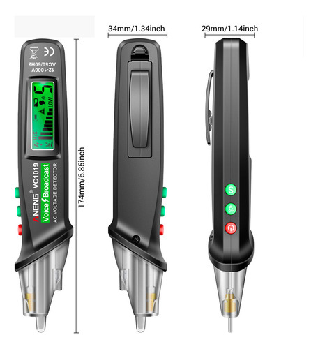 Bolígrafo De Medición Eléctrico Test Aneng Laser Broadcast P
