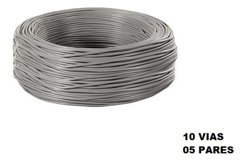 05m Cabo Cci Alc 40x5 0,40mm P/ Alarme Porteiro 10 Vias