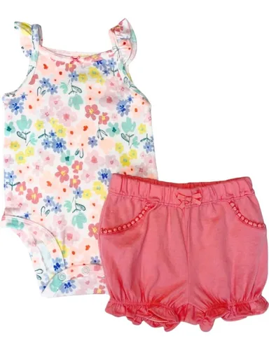 comprar Ropa Carters. Lindo Set De 2 Piezas Bebe Niña. Body Y Short