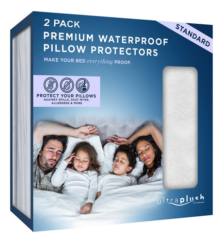 Ultraplush - Protectores De Almohada Impermeables De Calidad