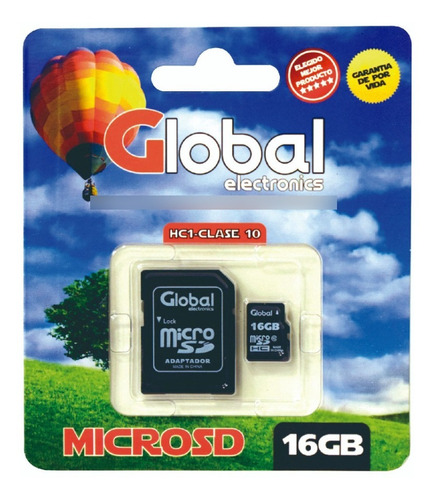 Microsd 16 Gb Con Adaptador Sd Clase 10 Hfc1