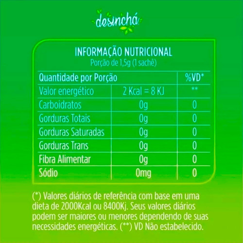 Desinchá 60 Sachês + Desinchá Noite 60 Sachês + 2 Copos