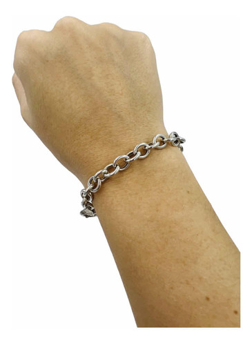 Pulsera Mujer Plata 900 Tipo Rolo 7mm Cierre Marinero 30%off