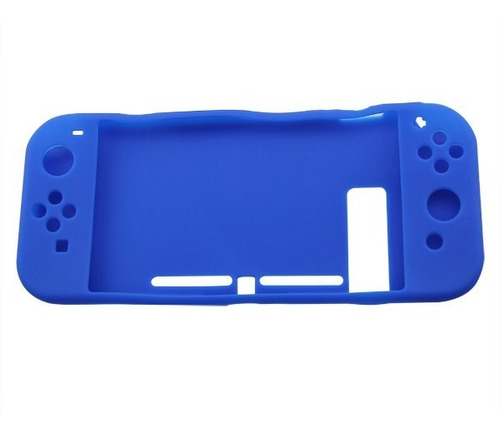 Funda Silicon Compatible Con Nintendo Switch Completa Azul