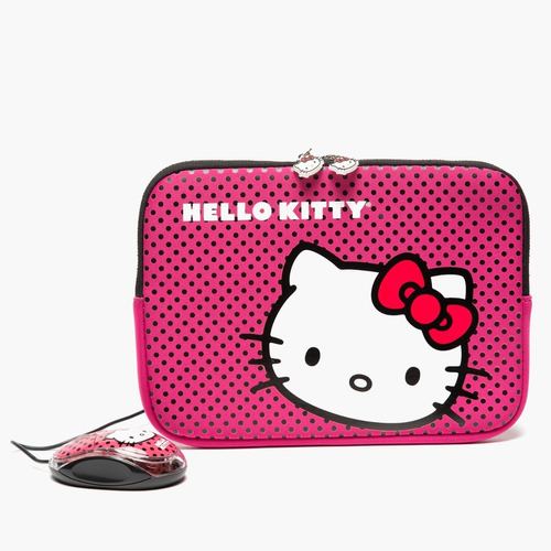 Kit Funda 10  & Mouse 20409c Pink Hello Kitty