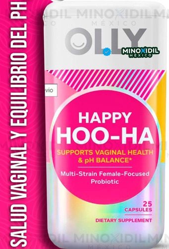 Olly Happy Hoo-ha Para Mujeres Probióticos 25 Cápsulas Sabor Sin Sabor