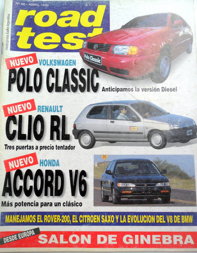 Road Test 66 Polo Classic, Clio Rl, Honda Accord, Rover 200