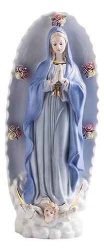 Escultura De Porcelana Virgen María Arte Y Artesanía Para