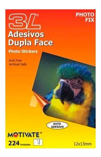 Auto Adesivo Dupla Face Photo Fix - Blister Com 504 Adesivos