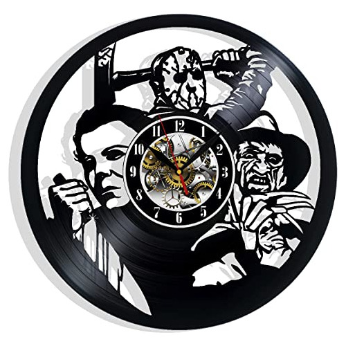 Reloj De Pared Espeluznante Y Elegante De Película De Terror