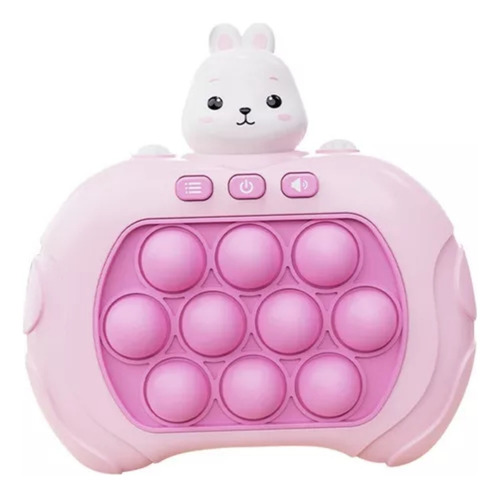 Juguetes antiestrés Pop It Fidget Game Quick Push Bubble, color Pink Bunny