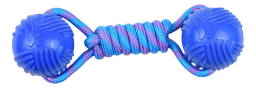 Dog Nylon Rope With Ball Pet Juguete, Resistente, Azul