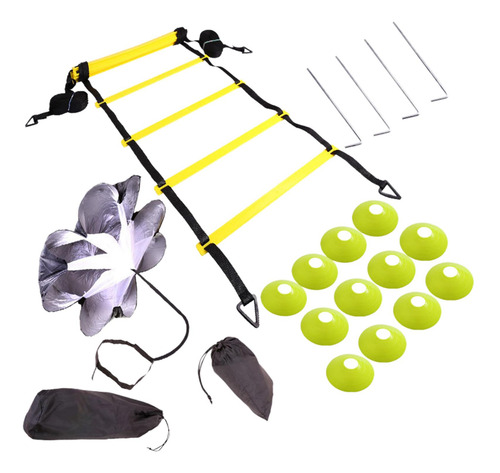 El Conjunto De Entrenamiento Agility Ladder Color Aleatorio