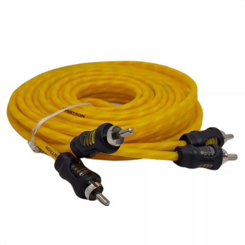 Cabo Rca 5 Metros Injetado 4mm Flexivel 100% Cobre