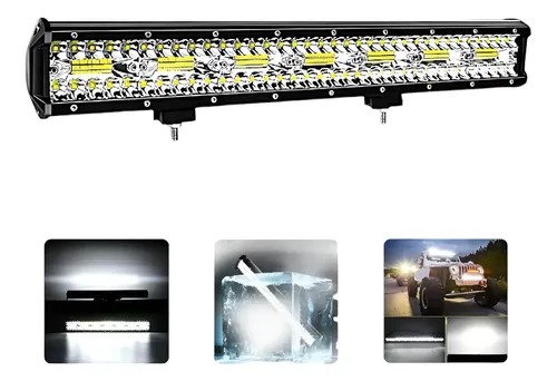Barra De Led Curva 8d 12v 24v 390w P Truck Caminhão Carreta