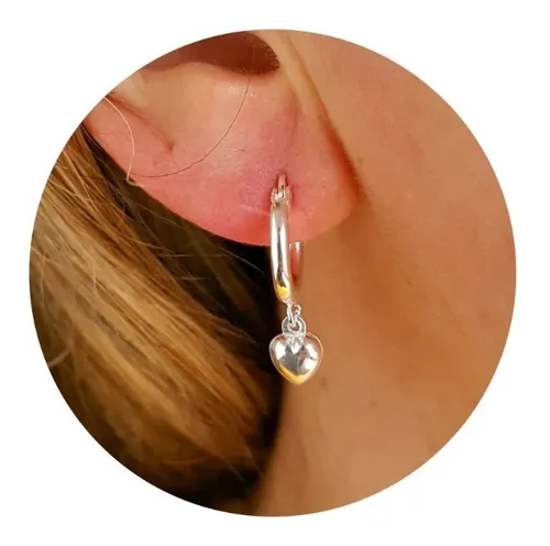 Argollas con colgante hotsell
