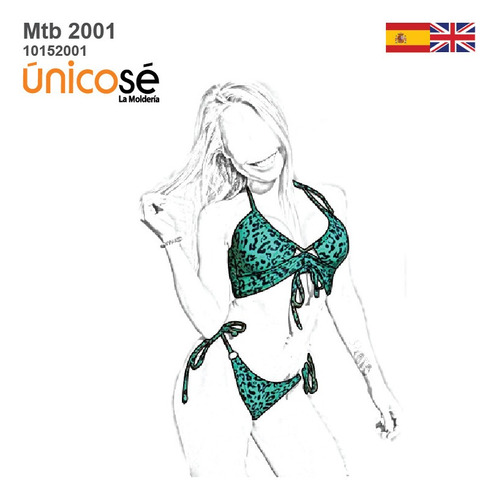 ( Moldes De Ropa)  Malla  Bikini Mujer 2001