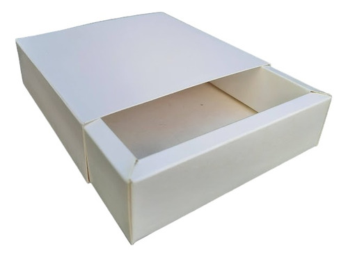 Caja Cuadrada Chica Blanca X 25 Apertura Fosforera 12x12x3.5