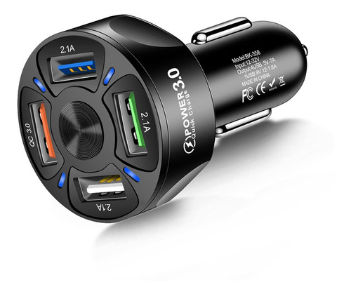 Cargador Para Coche  Usb C Adaptadorcarga Rápida, Adap Fr6x