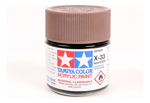 Pintura Acrilica 23ml X33 Bronze By Tamiya # X33