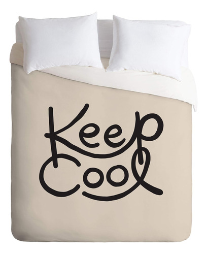 Society6 Juego De Edredón Con Funda De Almohada Keep Cool Ur